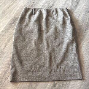 Anne Klein Gray Pencil Skirt Knee-Length Work size 10